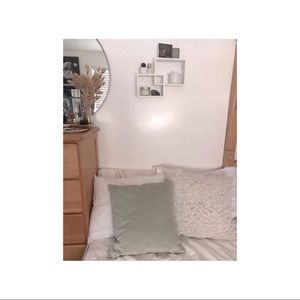 Velvet Mint Green Decorative Pillow